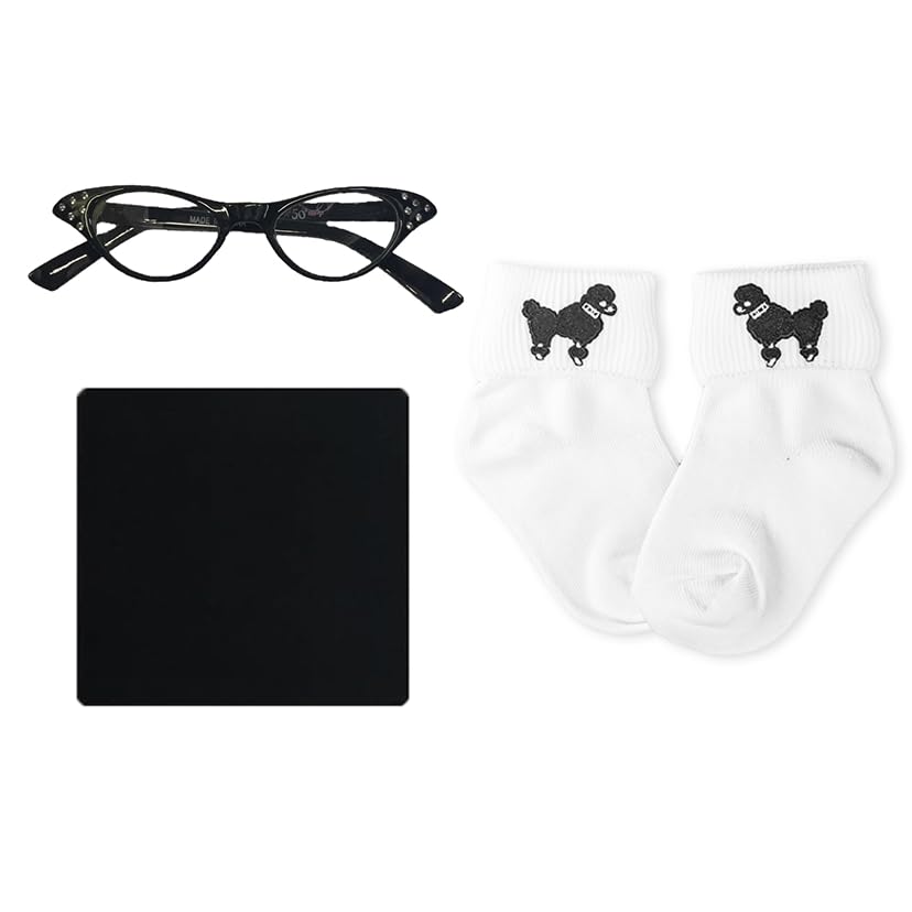 Hip Hop 50's Shop 50's 3 Piece Costume Accessory Set for Kids Toddler Child