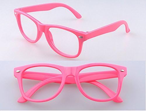 Kaptin 6 Pack Retro Children Stylish Cute Glasses Frame Without Lenses, Childrens Fake Eye Glasses