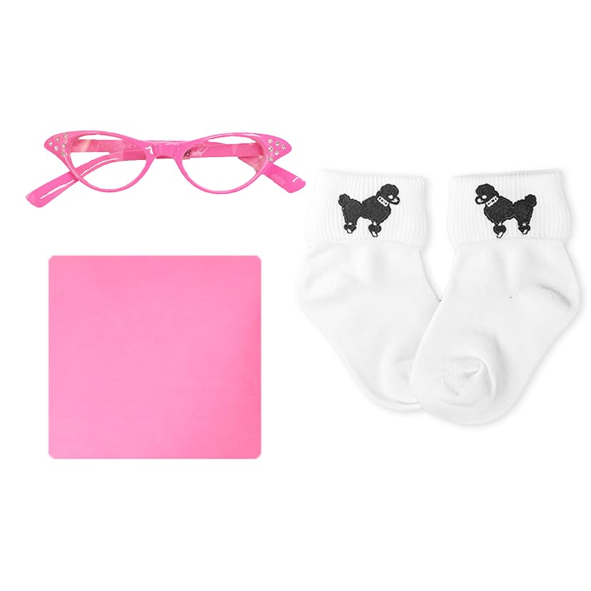 Hip Hop 50's Shop 50's 3 Piece Costume Accessory Set for Kids Toddler Child