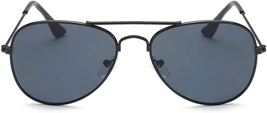 Kids Aviator Sunglasses for Boys Girls, Reflective Metal Frame