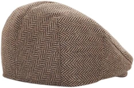 Boys Kids Herringbone Tweed Newsboy Cap Toddler Dress Up Fedora 4-9T
