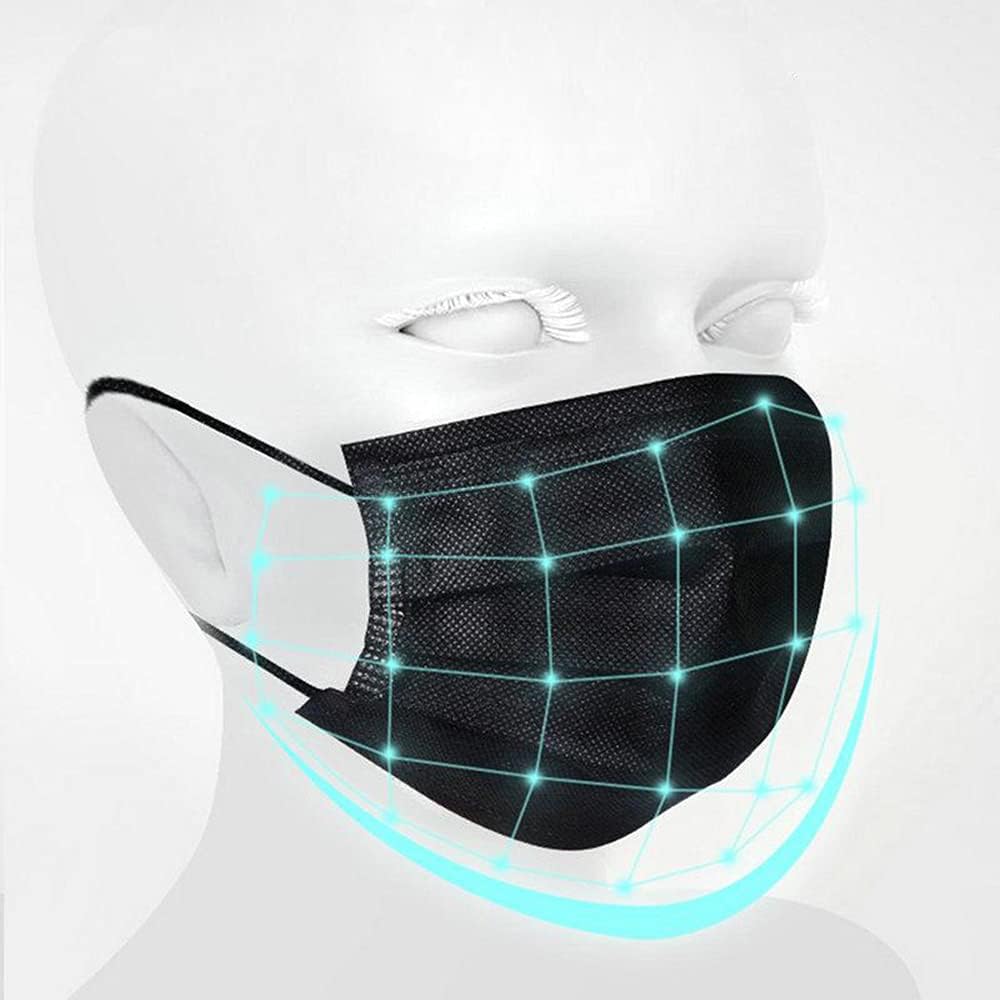 NNPCBT 3 ply Disposable Masks Breathable Face Masks for Adults
