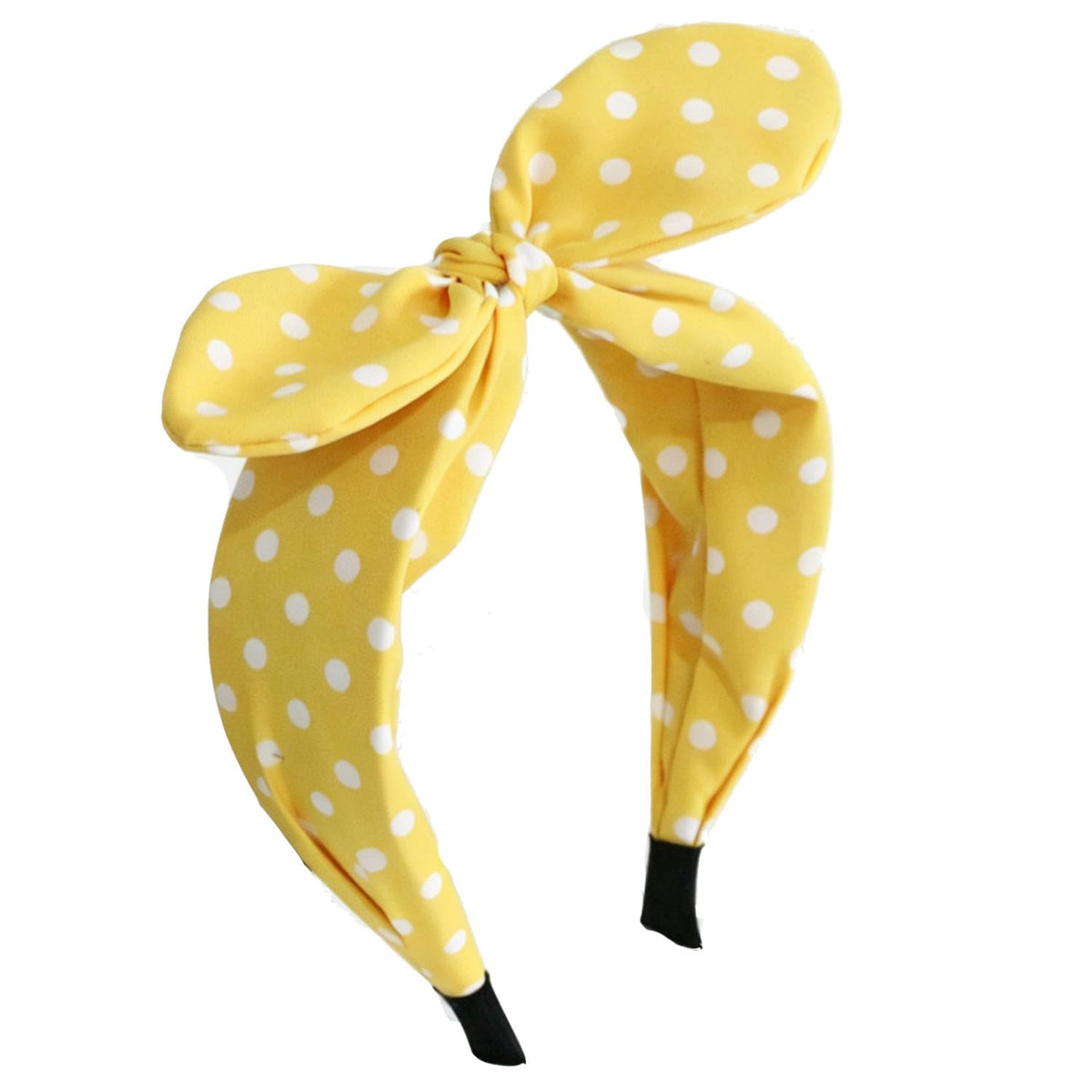 Black Polka Dot Bow Headbands Cute Halloween Headbands 50s Costume Retro Party Hair Accessories for women and girls