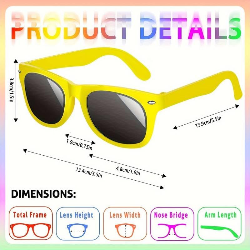 Boolavard Nerd Glasses – Fake Fashion Glasses for Kids – Costume Glasses for Halloween or Cosplay Age 4-12