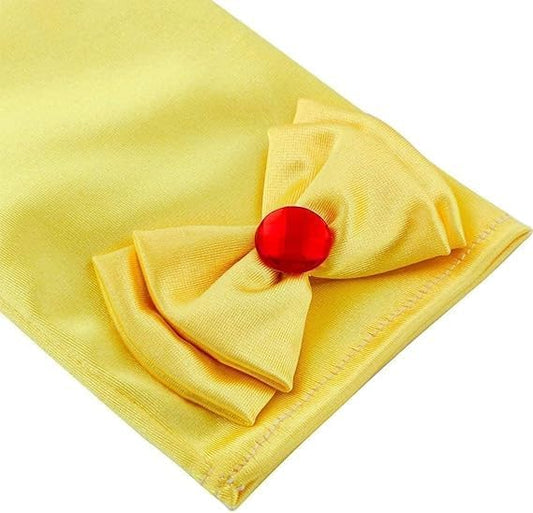 Vicloon Princess Dress Up Accessories, 7PCS Princess Costume Gloves Necklace Earrings Set