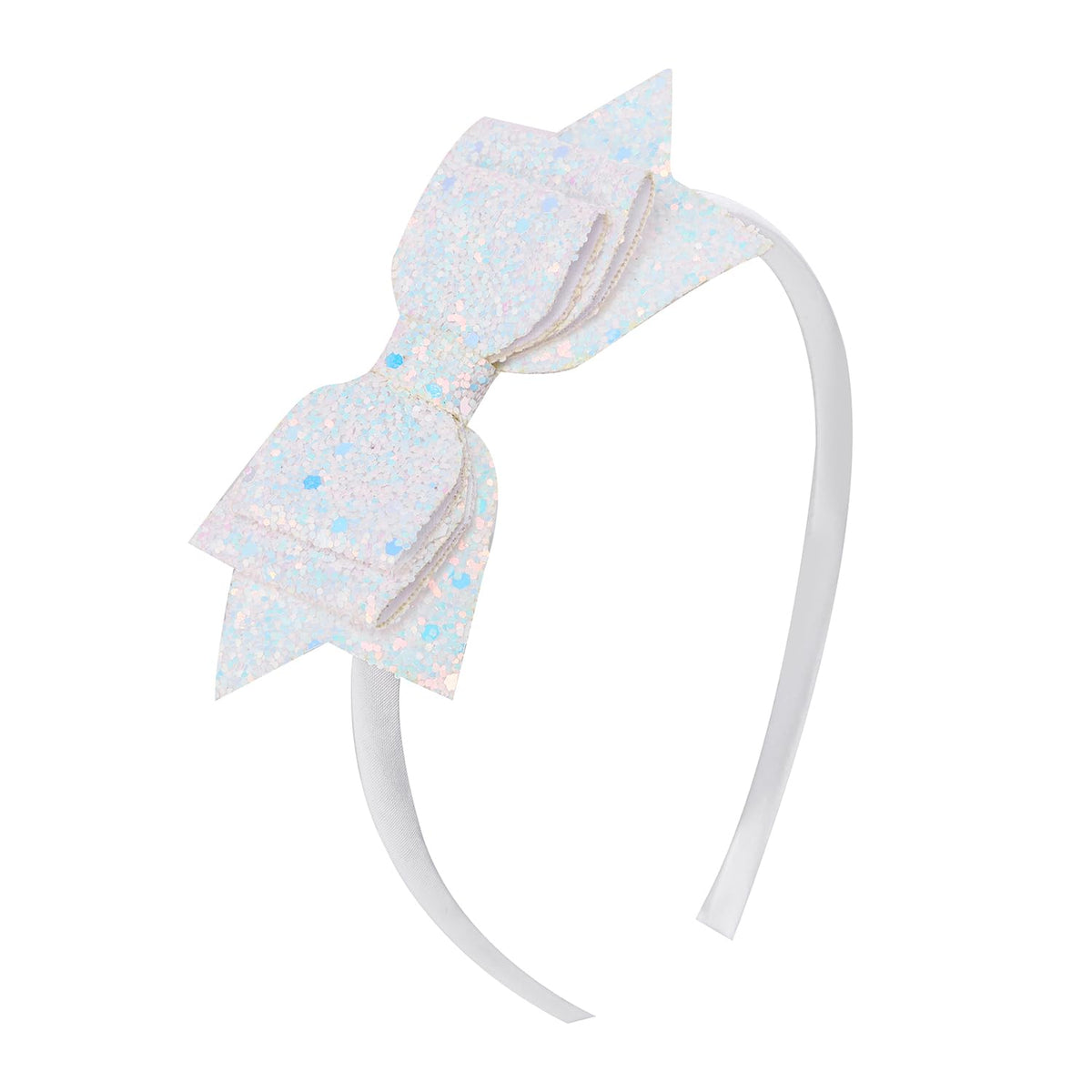Glitter Girls Headband, Sparkly Sequin Heart Butterfly Star Hair Accessory for Kids, Cute Toddler Headband for Christmas, Halloween, Birthday Parties, Gift for Girls（Gold）