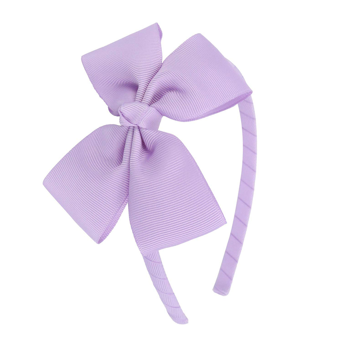 MEEDEE Grey Grosgrain Bow Headband, 1 PCs, for Girls Toddlers Kids Party Decoration Cosplay Costume Hair Accessory, Handmade Hair Band