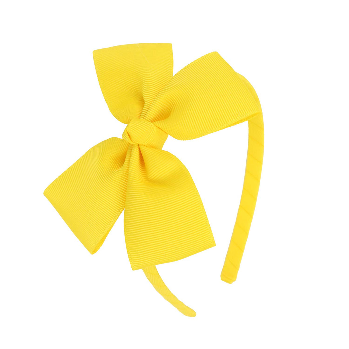 MEEDEE Grey Grosgrain Bow Headband, 1 PCs, for Girls Toddlers Kids Party Decoration Cosplay Costume Hair Accessory, Handmade Hair Band