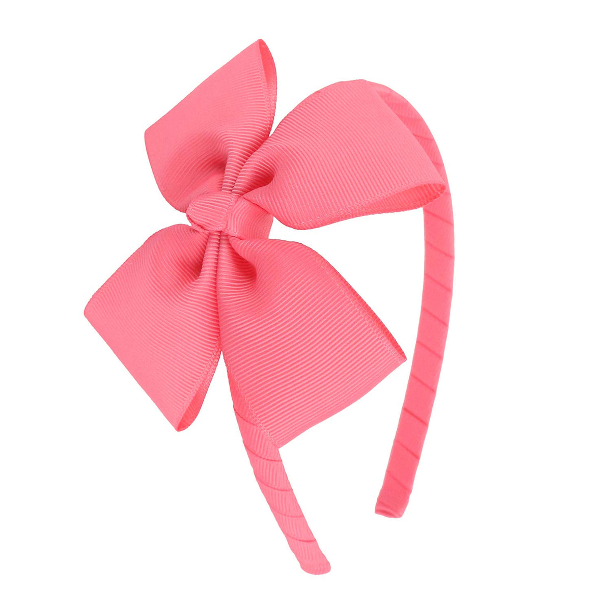 MEEDEE Grey Grosgrain Bow Headband, 1 PCs, for Girls Toddlers Kids Party Decoration Cosplay Costume Hair Accessory, Handmade Hair Band