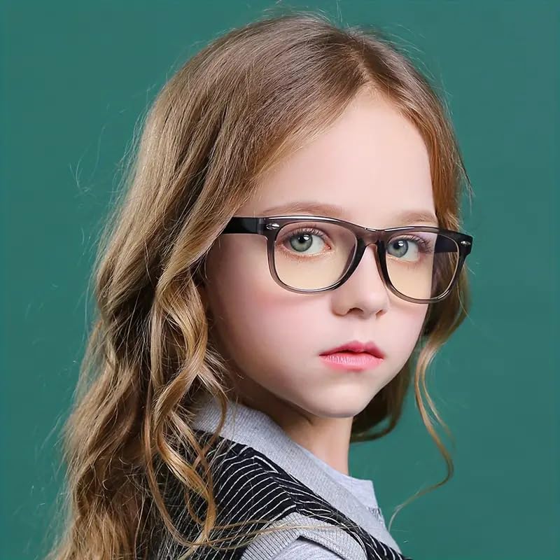 Boolavard Nerd Glasses – Fake Fashion Glasses for Kids – Costume Glasses for Halloween or Cosplay Age 4-12