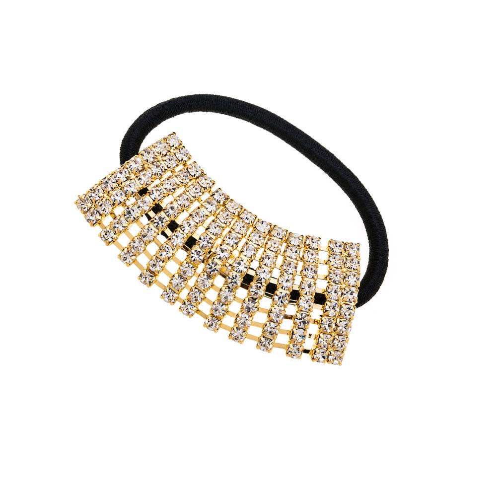 Hair Tie, Fashion Bling Crystal Rhinestone Hair Accessories for Women Girls (Silver Heart Scrunchies, Bands, Ropes, Circles, Elastics, Headband)