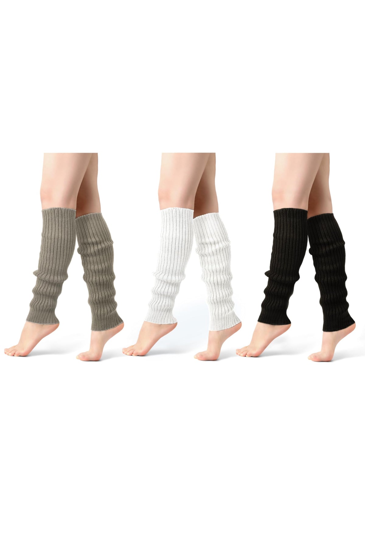 Passionbility Leg Warmers for Women 80s, Ribbed Knit Long Socks Leg Warmer