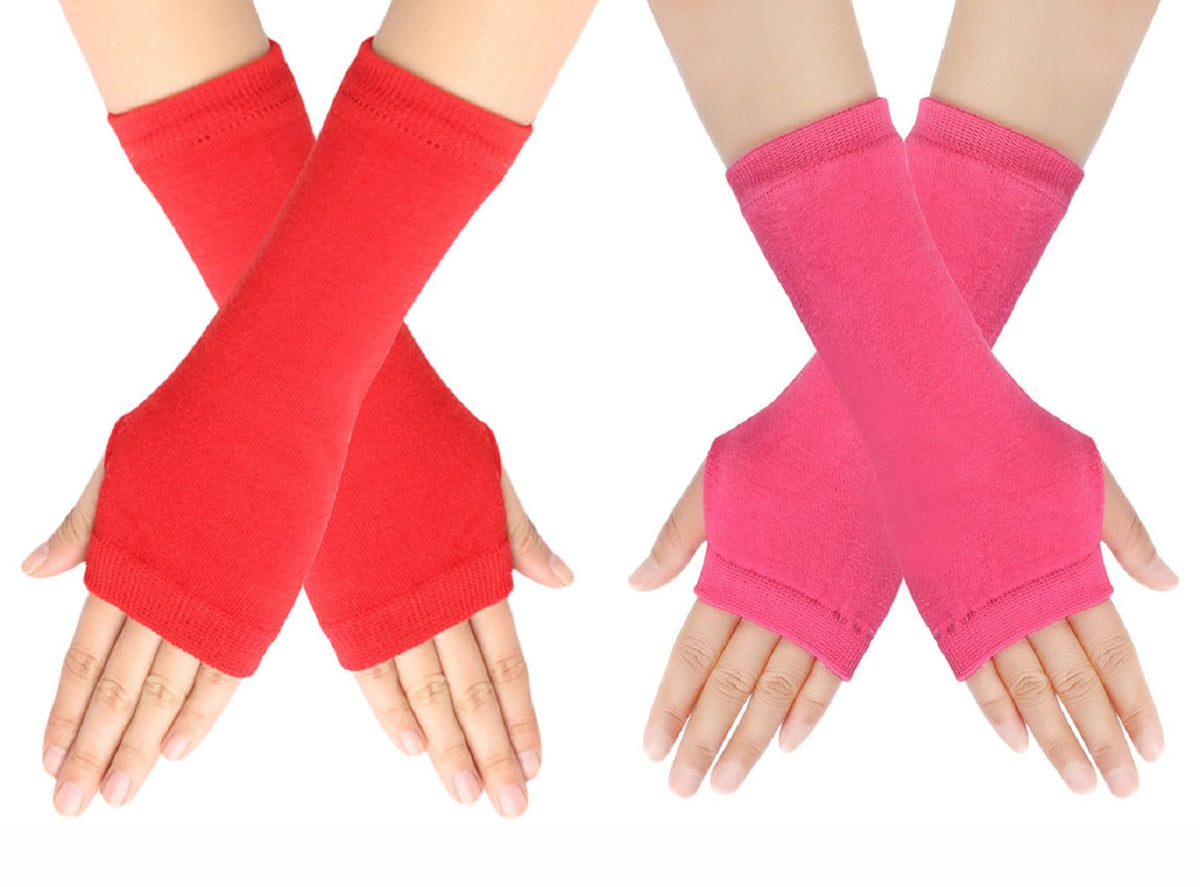 Kids Arm Warmers Gloves Girls Arm Gloves Striped And Rainbow