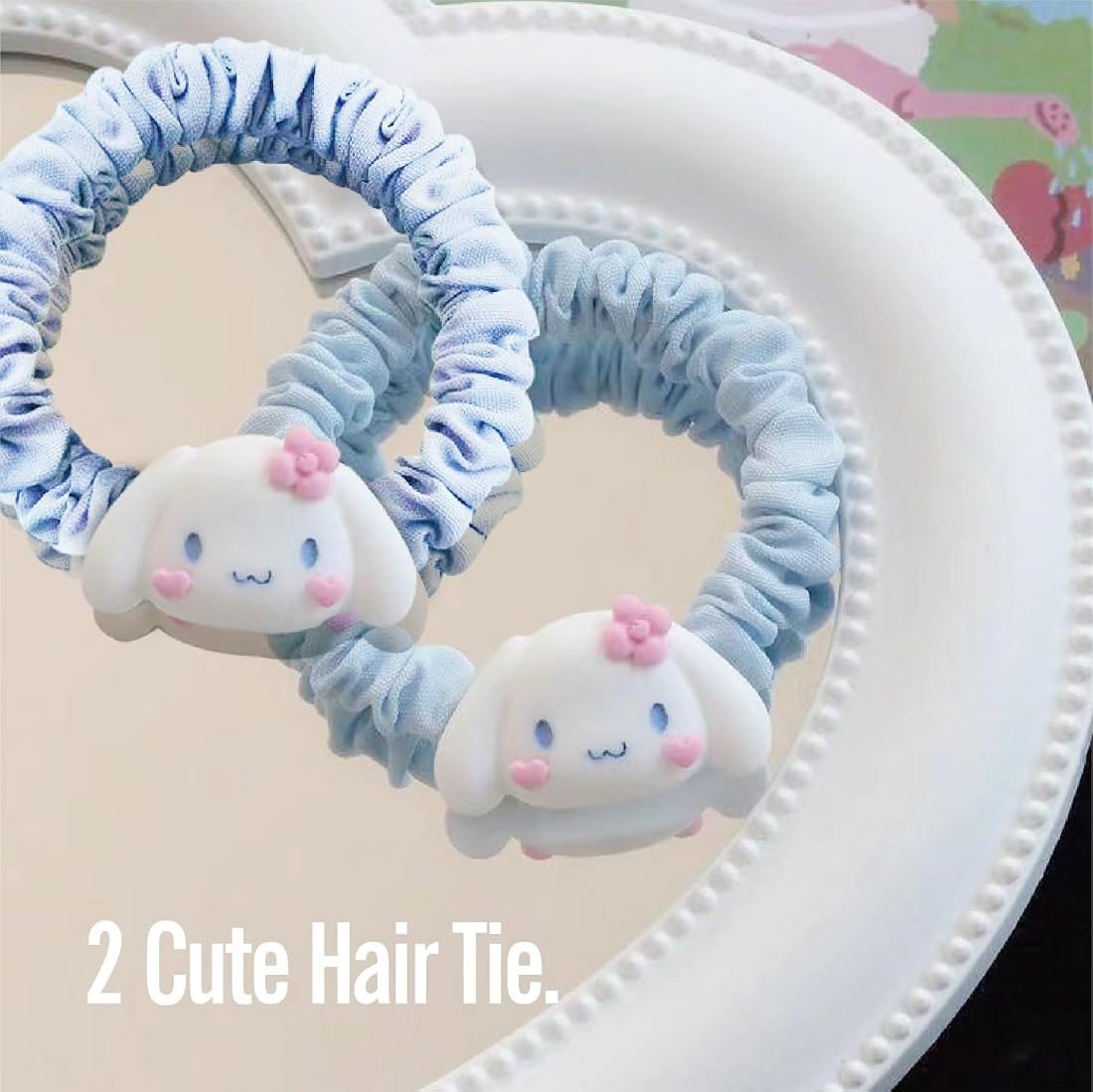 Kawaii Accessories Gifts Set Include 210Pcs Cute Headband, Hair Band, Hair Ties, Hair Clips, Pouch Purse Stickers Necklace Bracelet Set