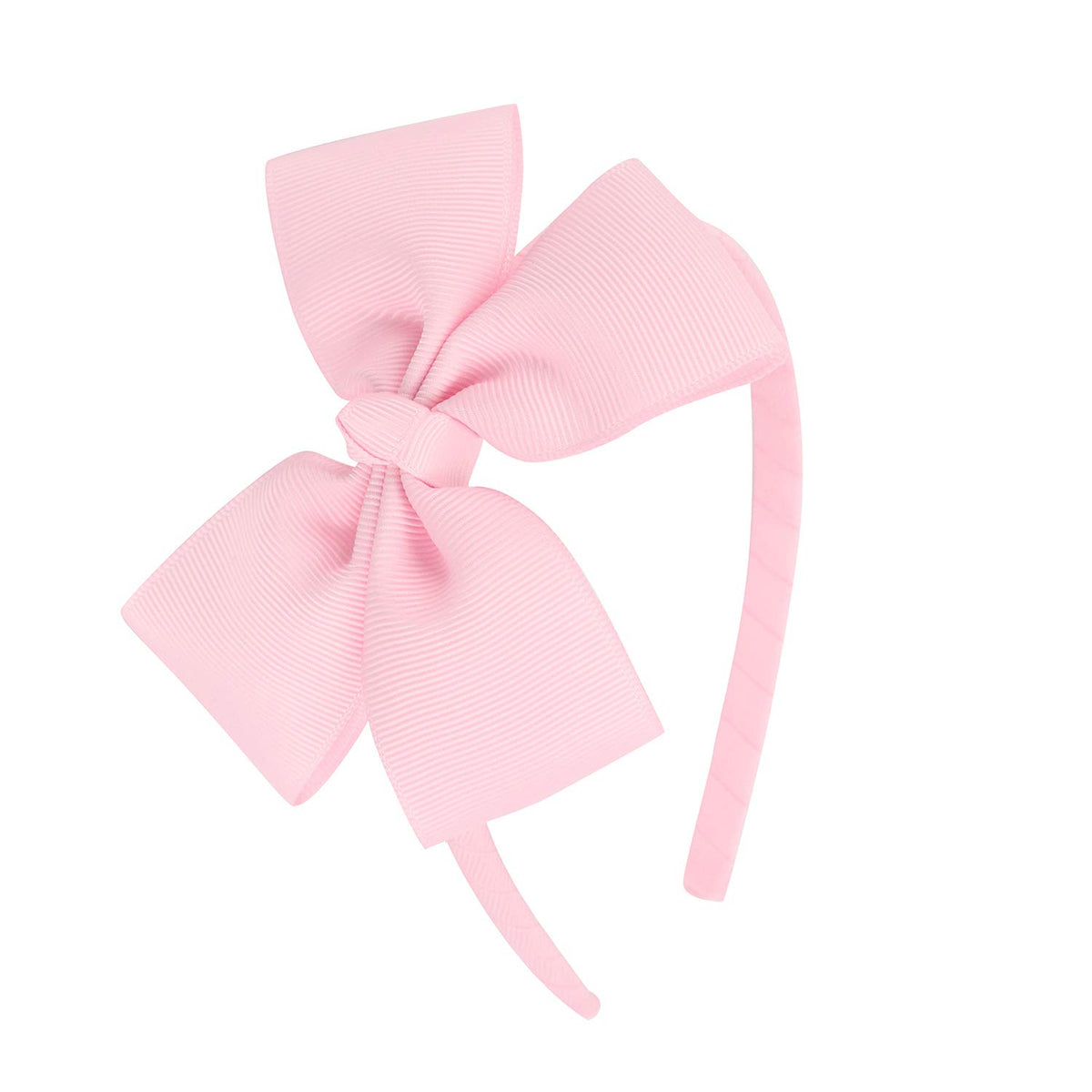 MEEDEE Grey Grosgrain Bow Headband, 1 PCs, for Girls Toddlers Kids Party Decoration Cosplay Costume Hair Accessory, Handmade Hair Band