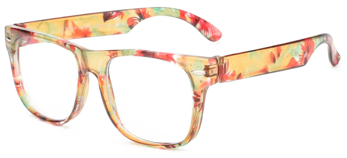 OWL Kids Clear Lens Glasses – Non-Prescription UV400 Eyewear for Children, Colorful Frames (Ages 3+)