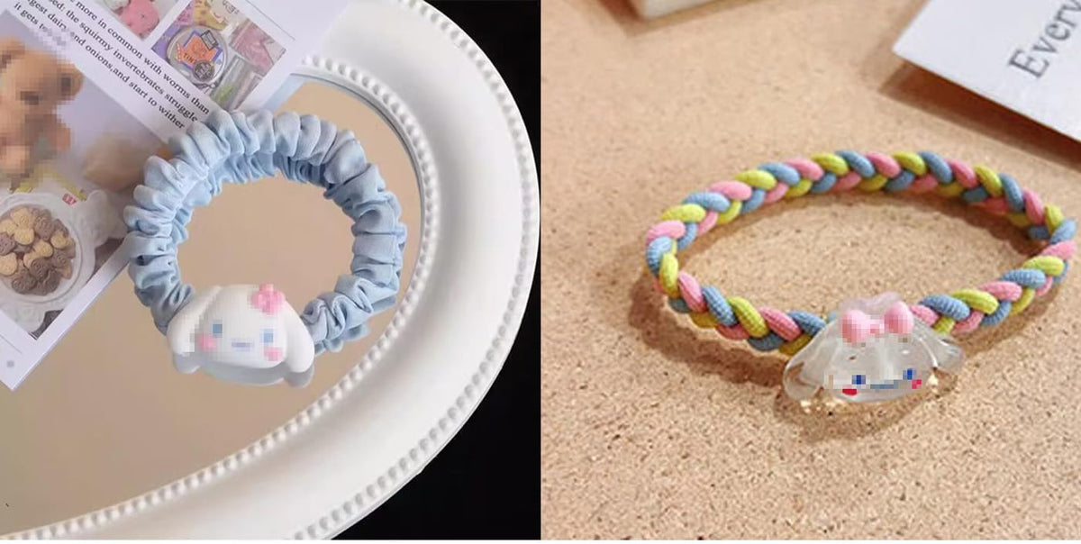Kawaii Accessories Gifts Set Include 210Pcs Cute Headband, Hair Band, Hair Ties, Hair Clips, Pouch Purse Stickers Necklace Bracelet Set