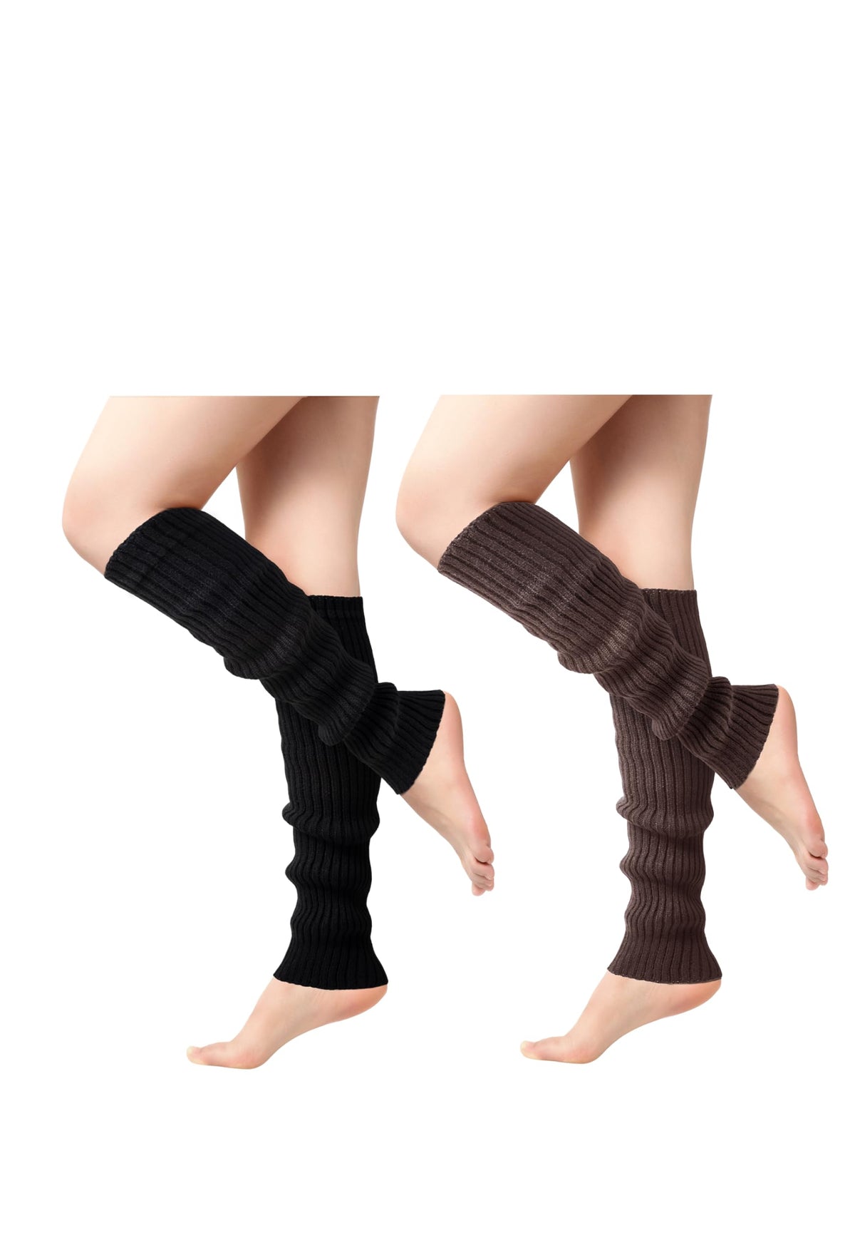 Passionbility Leg Warmers for Women 80s, Ribbed Knit Long Socks Leg Warmer