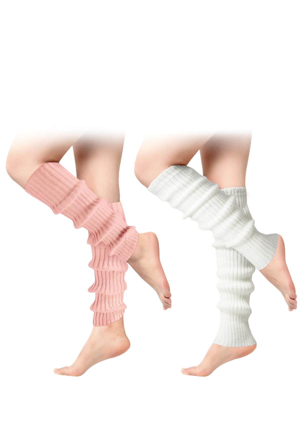 Passionbility Leg Warmers for Women 80s, Ribbed Knit Long Socks Leg Warmer