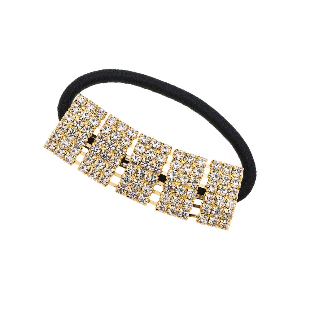 Hair Tie, Fashion Bling Crystal Rhinestone Hair Accessories for Women Girls (Silver Heart Scrunchies, Bands, Ropes, Circles, Elastics, Headband)