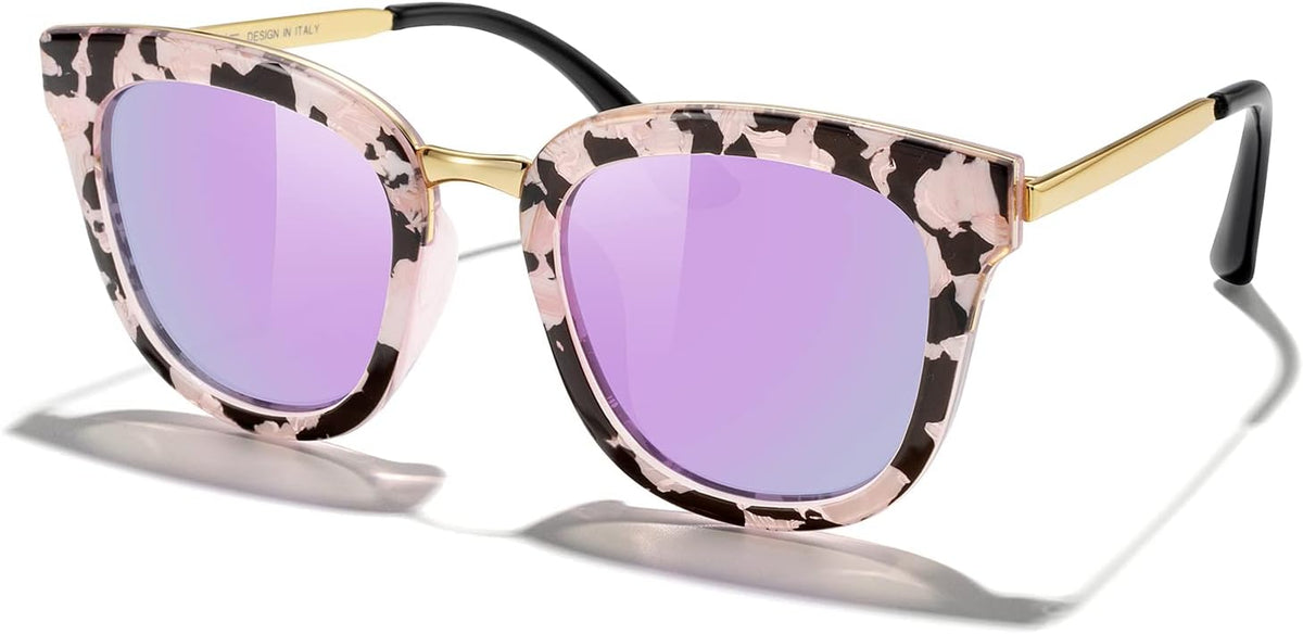MERRY'S Girls Cat Eye Sunglasses for Kids Age 3-12 Polarized UV400 S7001