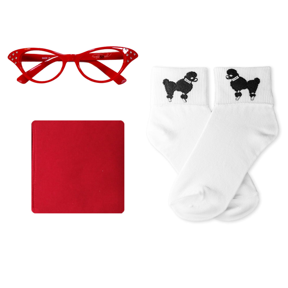 Hip Hop 50's Shop 50's 3 Piece Costume Accessory Set for Kids Toddler Child