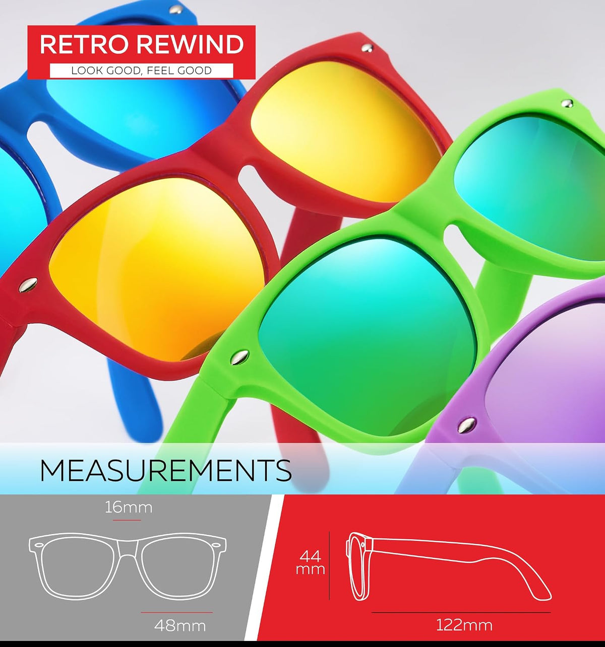 Kids Sunglasses for Boys Girls Age 3-12 Classic Children Sun Glasses UV400