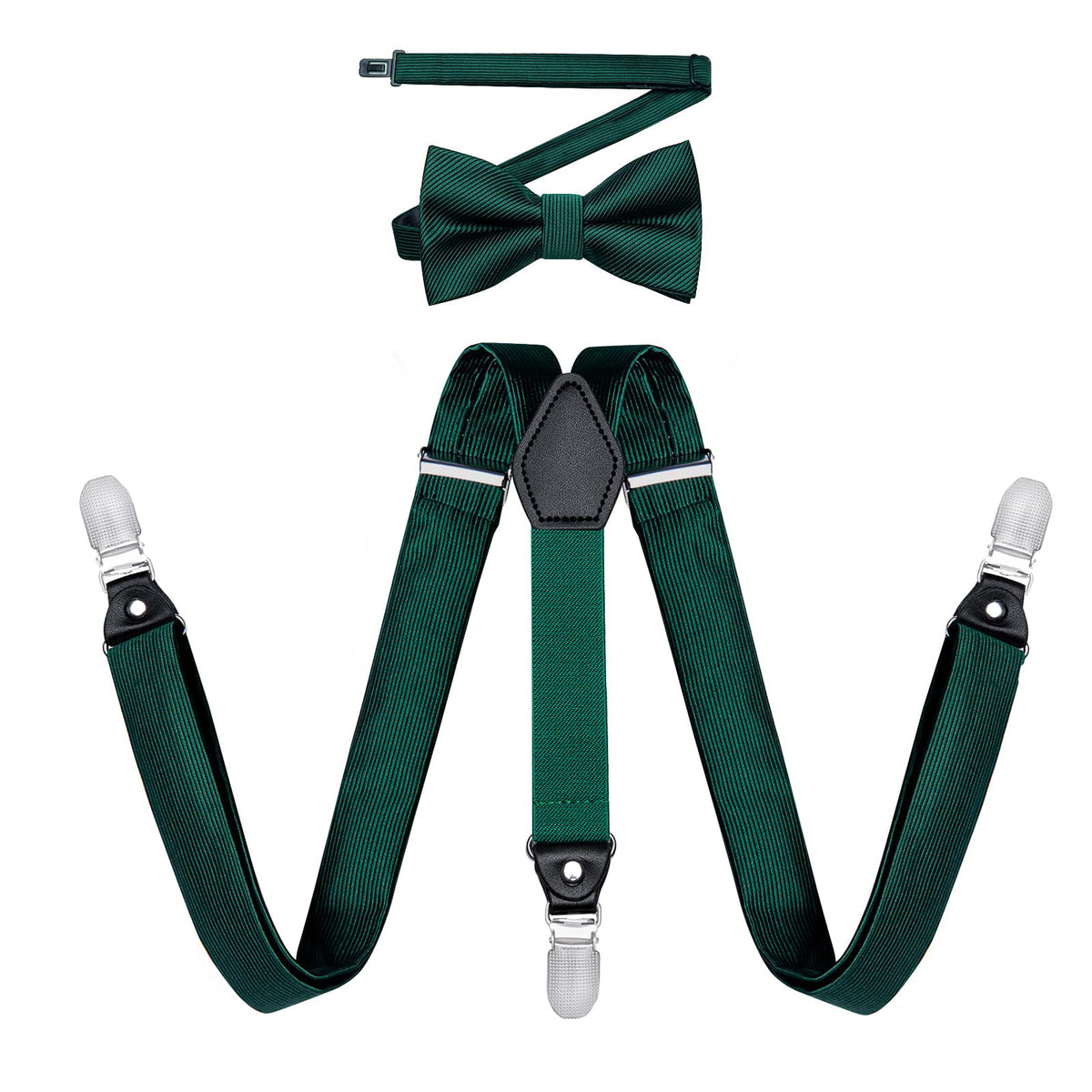 DiBanGu Boys Silk BowTie Set Y Back Kids Suspenders Gift Box