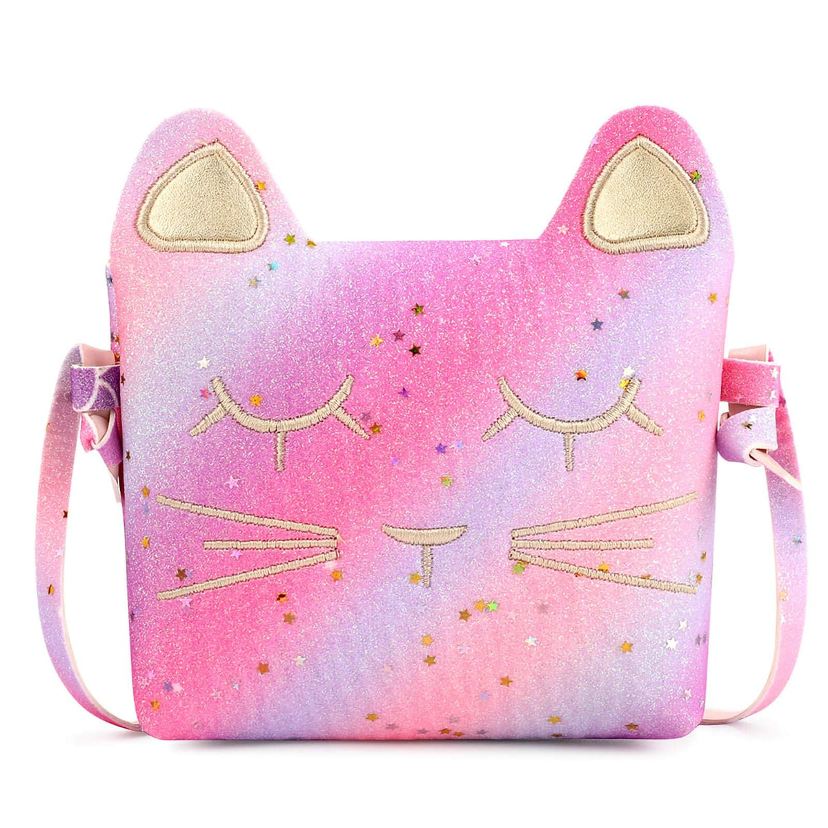 mibasies Kids Cat Purse for Little Girls Toddlers Wallet Crossbody Bag