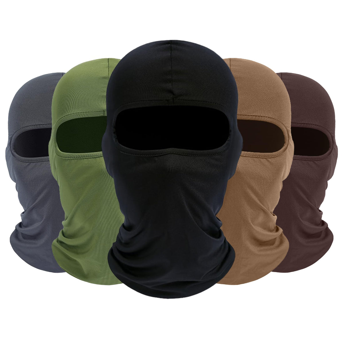 ROXUN Balaclava Ski Mask, 5 Pack Neck Gaiter Motorcycle Summer Cooling