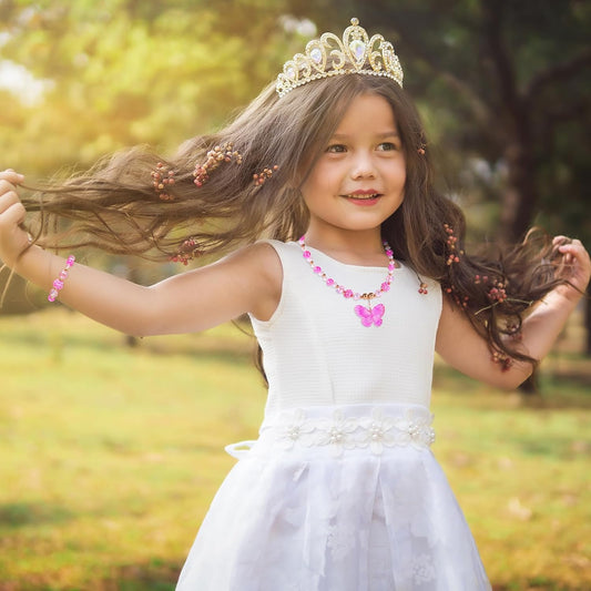 BAOBAOJOY3 Sets Princess Jewelry for Little Girls
