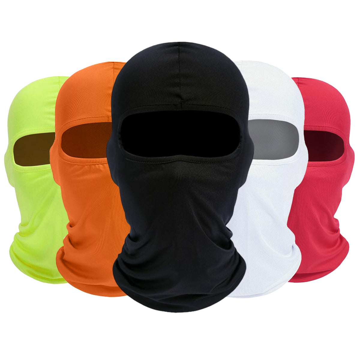 ROXUN Balaclava Ski Mask, 5 Pack Neck Gaiter Motorcycle Summer Cooling