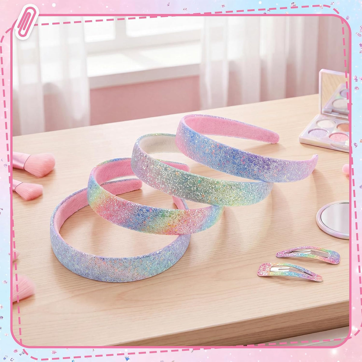 Needbrock 4 PCS Headbands Cute Hair Accessories