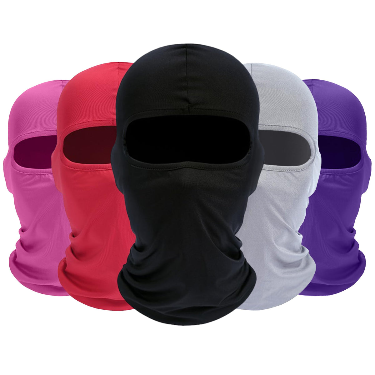 ROXUN Balaclava Ski Mask, 5 Pack Neck Gaiter Motorcycle Summer Cooling