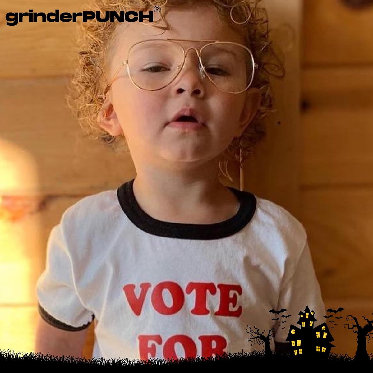 grinderPUNCH Kids Fake Aviator Eye Glasses Clear Lens Children's Non Prescription (Age 3-10)