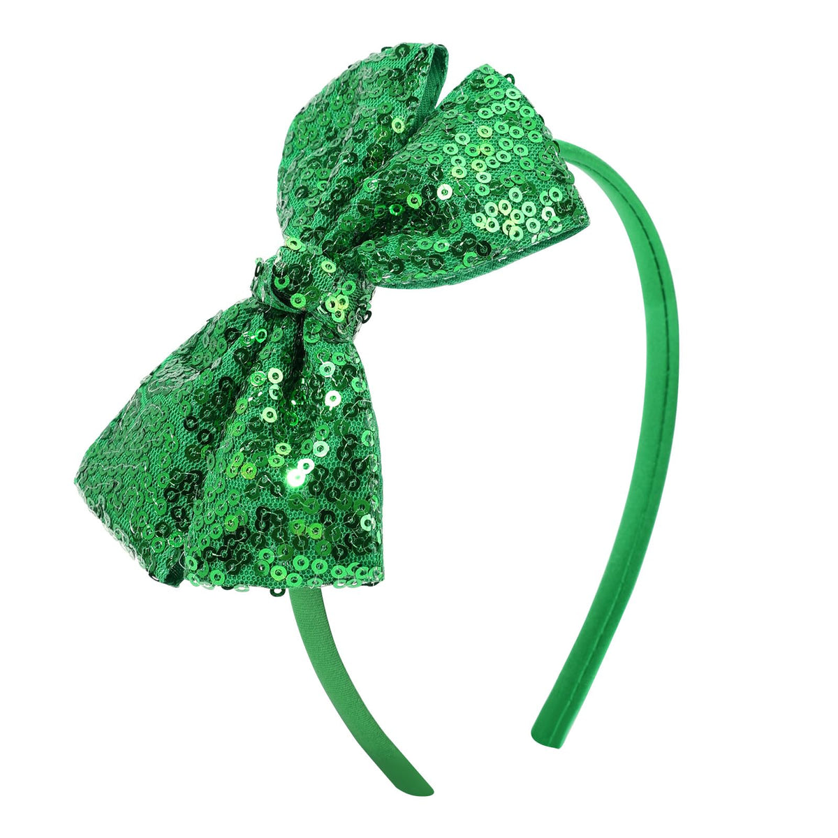 Sequin Gold Bow Headband for Girls Cute Glitter Hair Bands