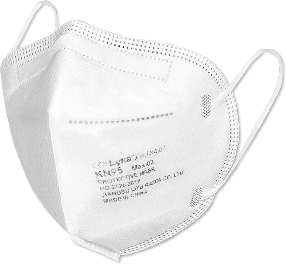 Lyka Distribution KN95 Face Masks - 50 Pack - 5 Layer Protection Breathable KN95 Face Mask with Comfortable Elastic Ear Loop