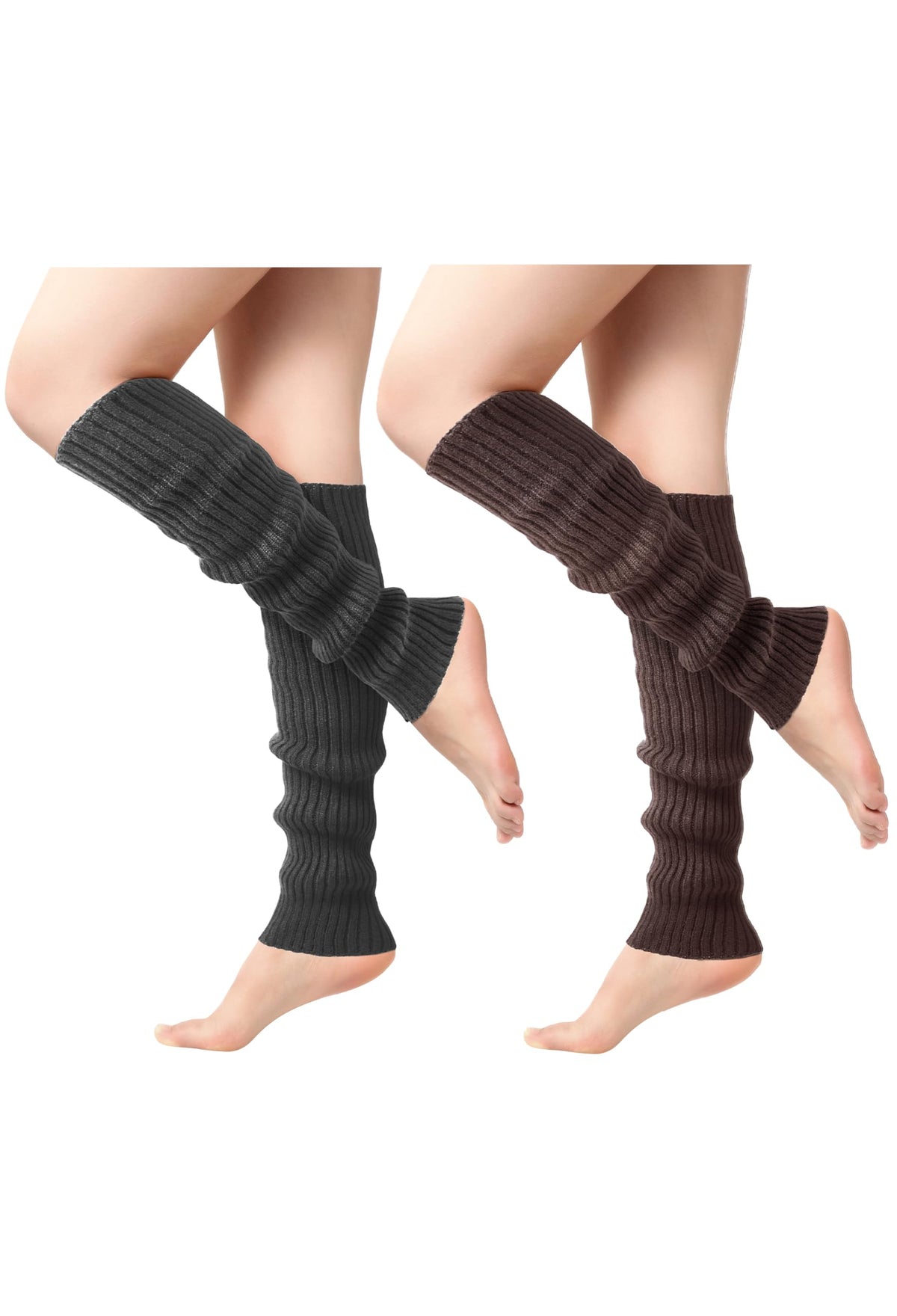 Passionbility Leg Warmers for Women 80s, Ribbed Knit Long Socks Leg Warmer