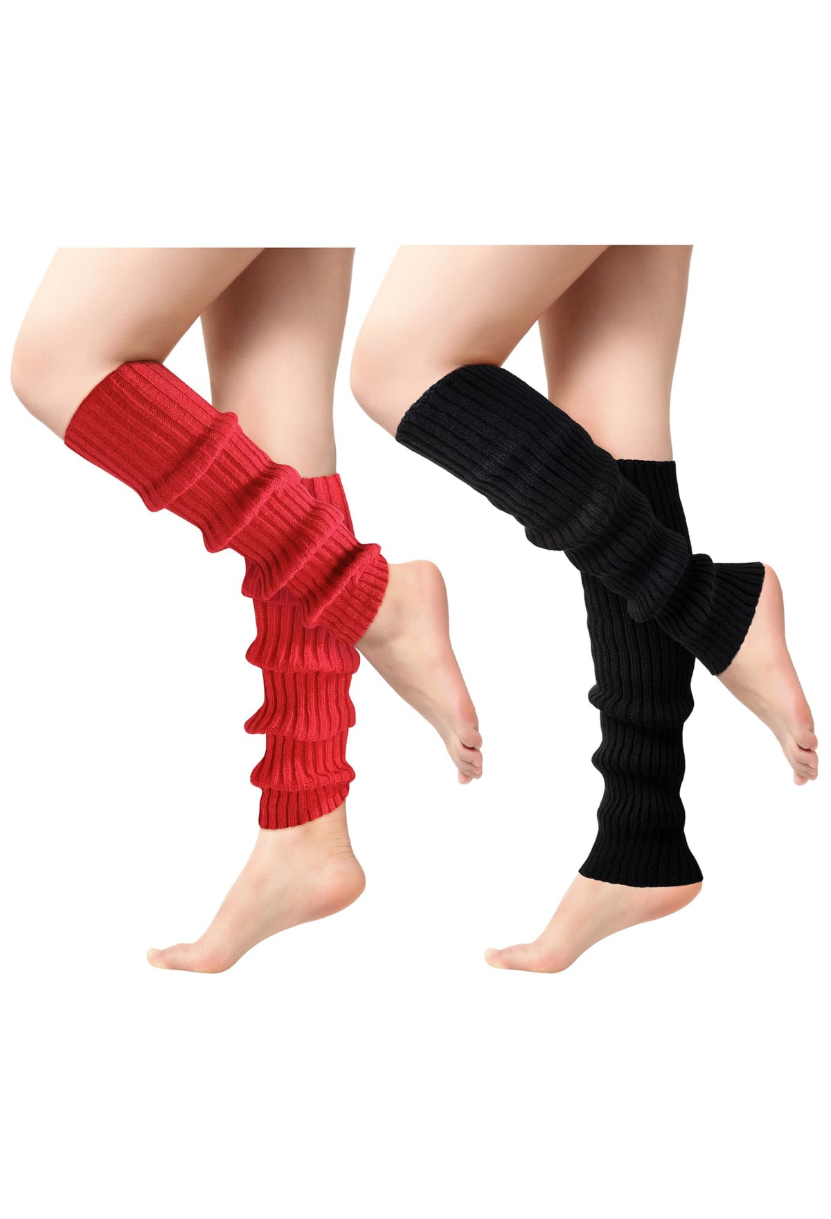 Passionbility Leg Warmers for Women 80s, Ribbed Knit Long Socks Leg Warmer