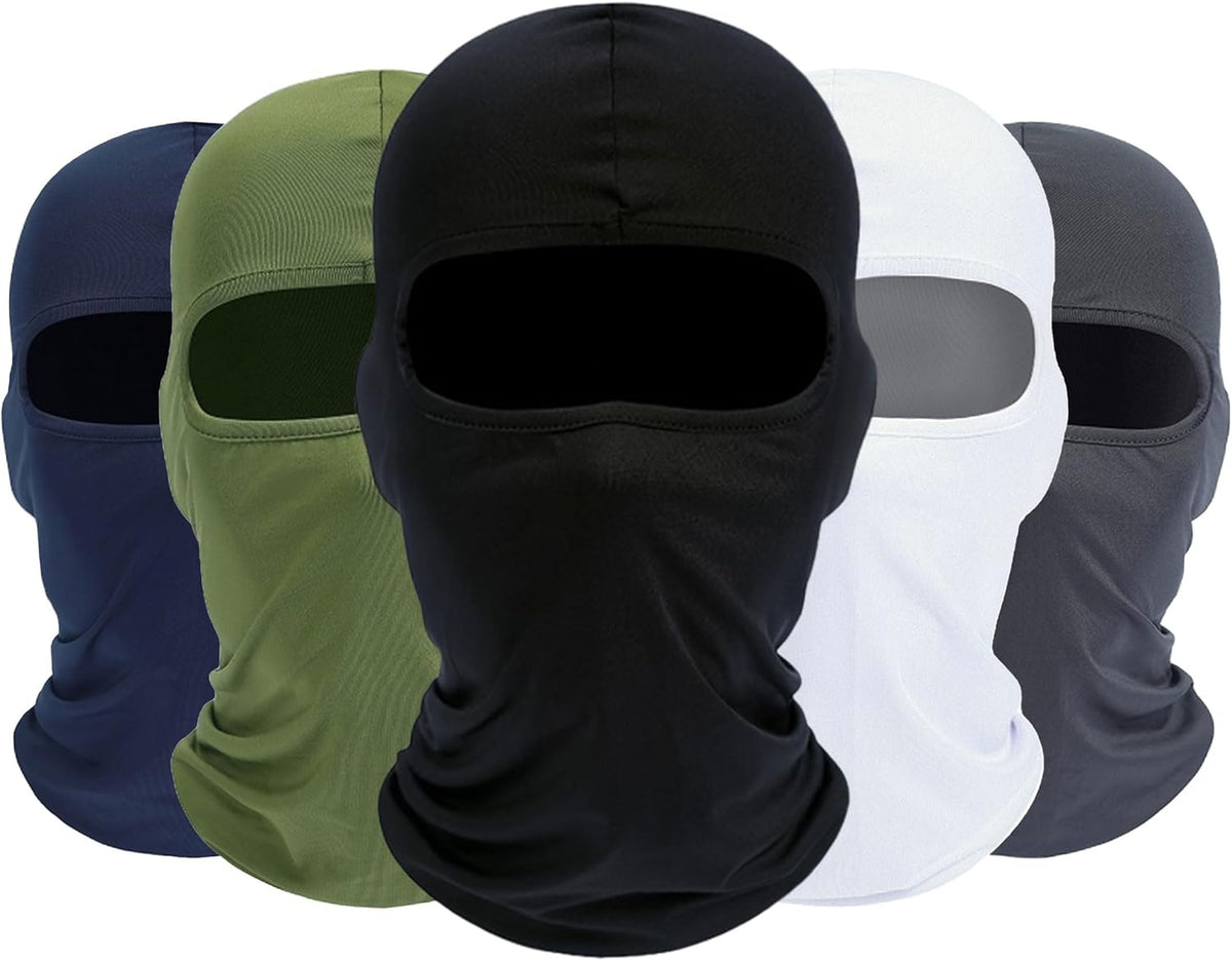 ROXUN Balaclava Ski Mask, 5 Pack Neck Gaiter Motorcycle Summer Cooling