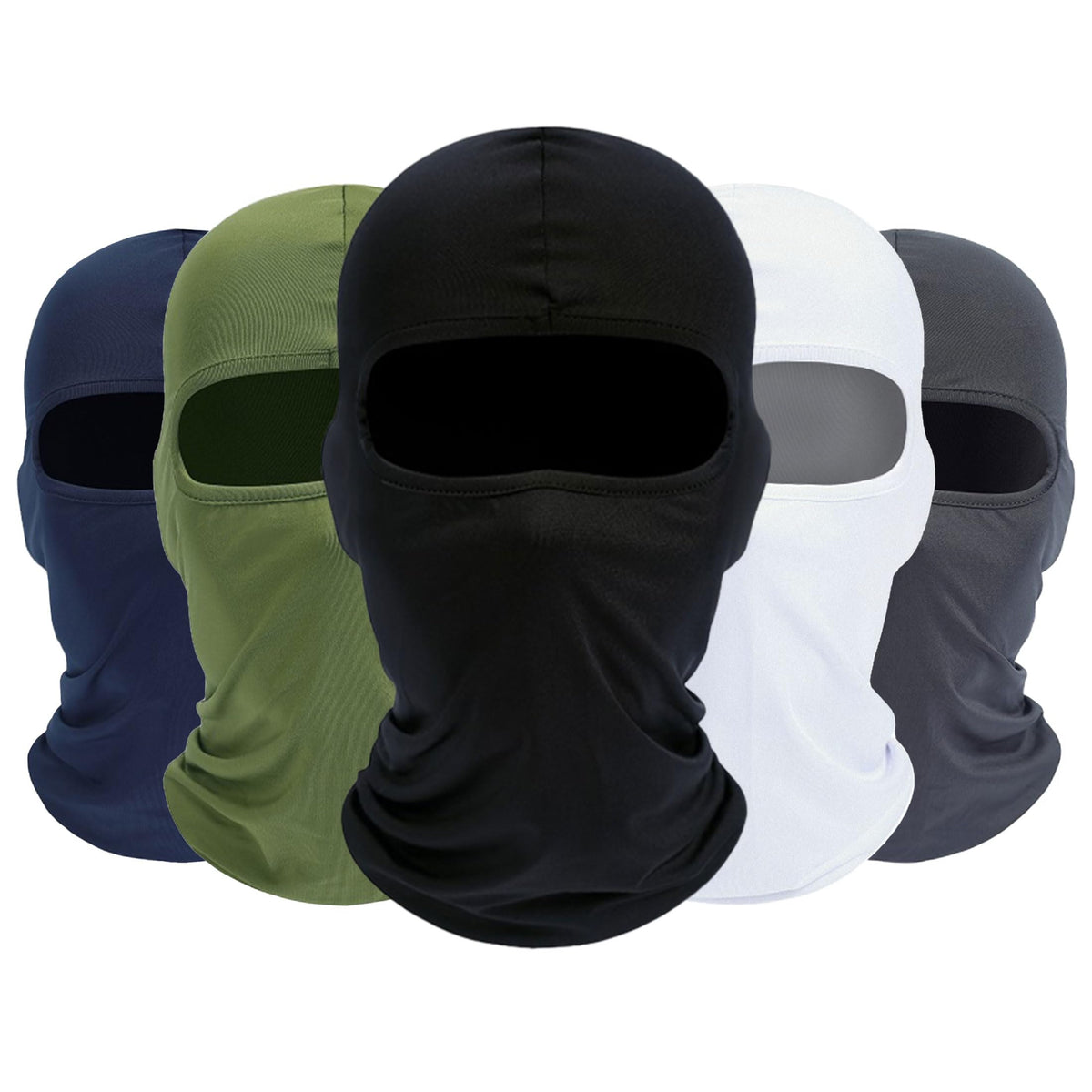 ROXUN Balaclava Ski Mask, 5 Pack Neck Gaiter Motorcycle Summer Cooling