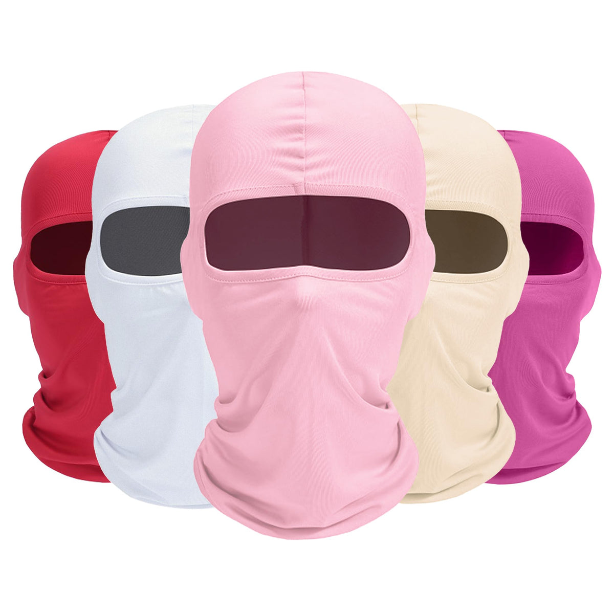 ROXUN Balaclava Ski Mask, 5 Pack Neck Gaiter Motorcycle Summer Cooling