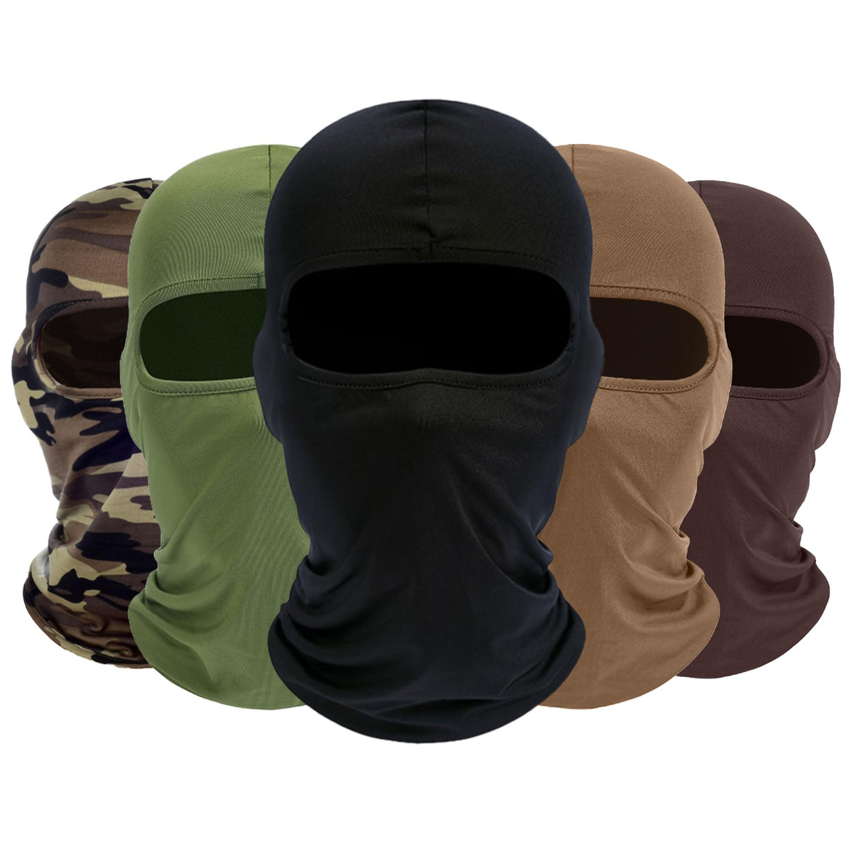 ROXUN Balaclava Ski Mask, 5 Pack Neck Gaiter Motorcycle Summer Cooling