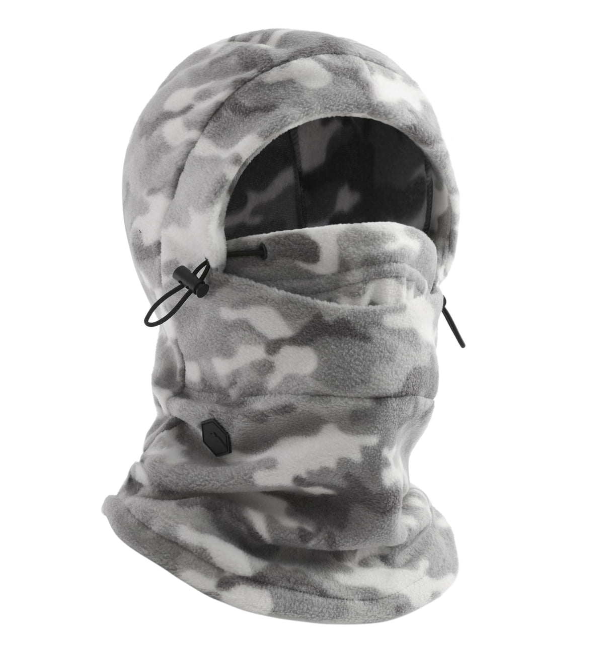 Tough Headwear Fleece Balaclava Hoodie Ski Mask - Wind Resistant Extreme Cold Weather Gear - Thermal Winter Face Mask