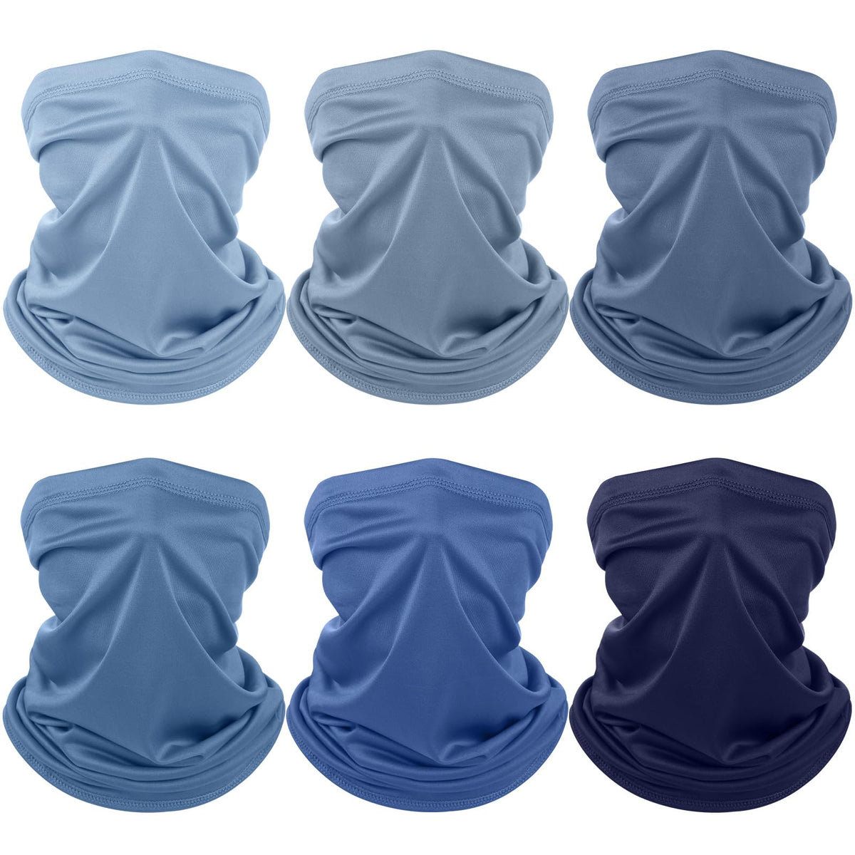 Geyoga 6 Pcs Neck Gaiter Cooling Face Bandana Mask for Men