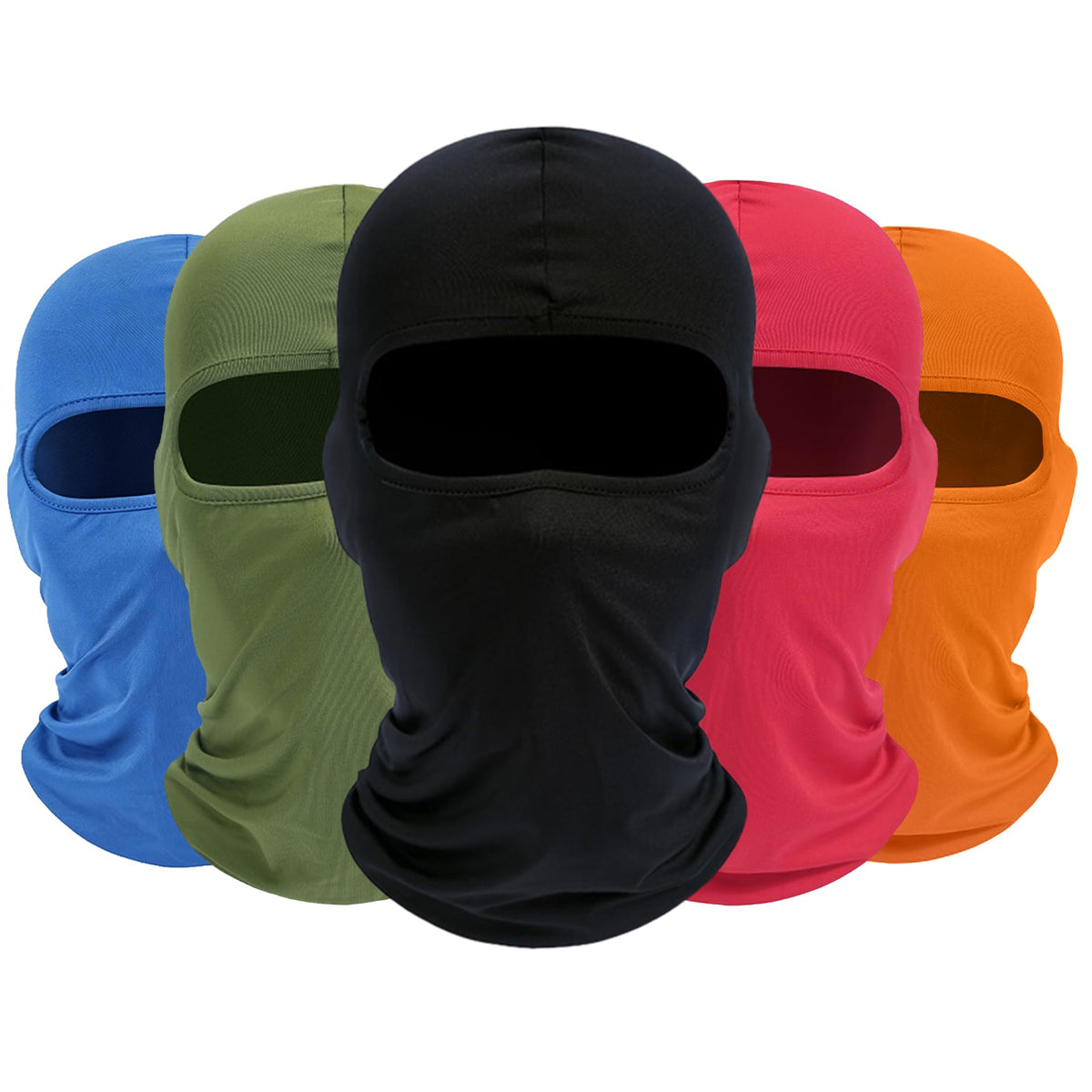 ROXUN Balaclava Ski Mask, 5 Pack Neck Gaiter Motorcycle Summer Cooling