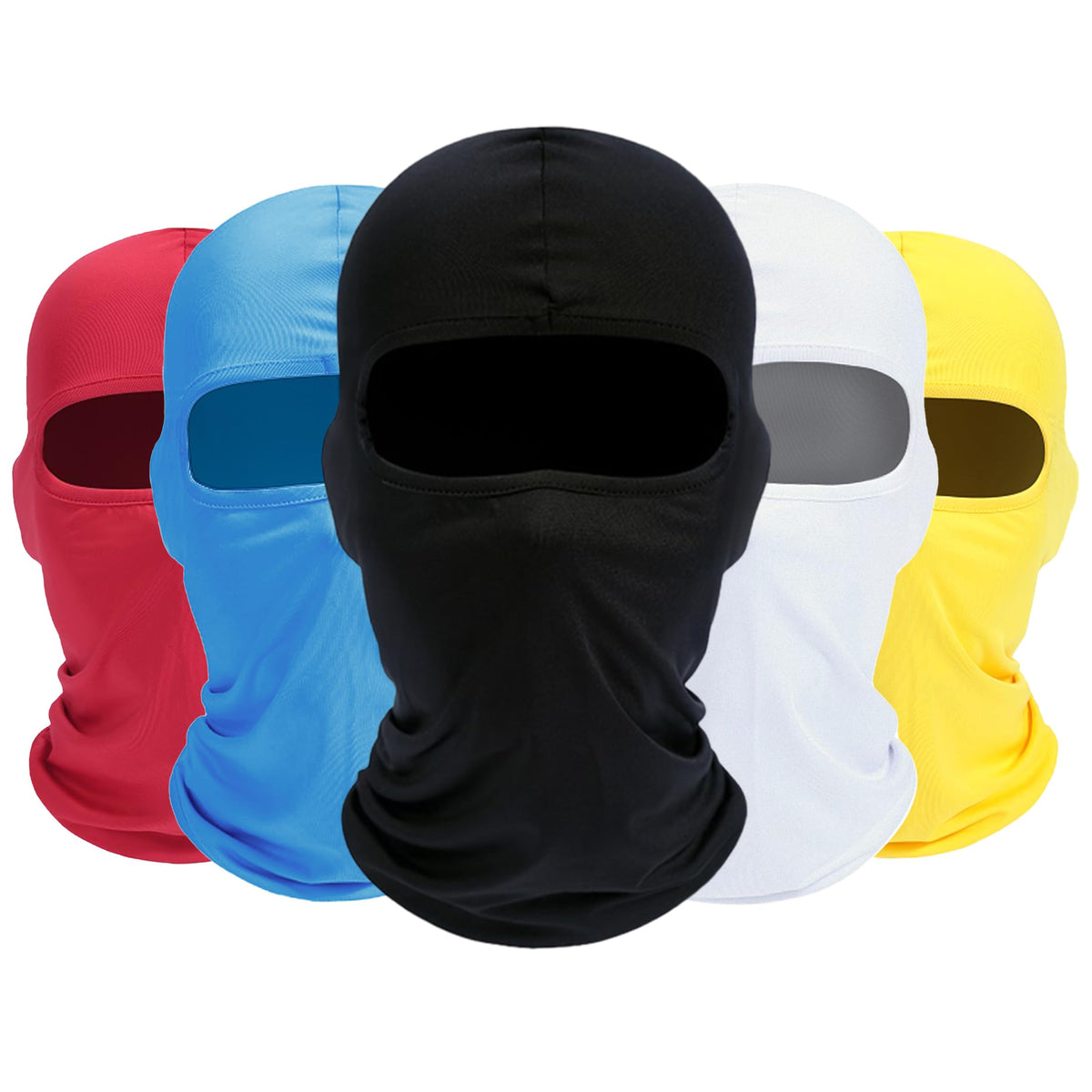 ROXUN Balaclava Ski Mask, 5 Pack Neck Gaiter Motorcycle Summer Cooling
