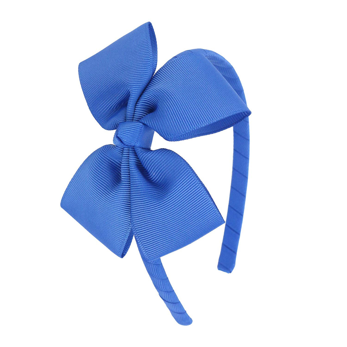 MEEDEE Grey Grosgrain Bow Headband, 1 PCs, for Girls Toddlers Kids Party Decoration Cosplay Costume Hair Accessory, Handmade Hair Band
