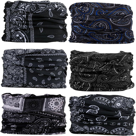 Neck Gaiter Face Cover Bandana Mask Scarf, Breathable Sun& Dust-proof for Cycling Running Fishing Hiking
