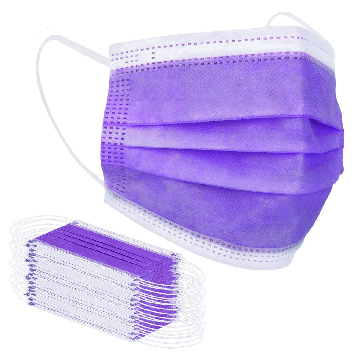 Borje Disposable Face Mask, 100 PCS Black Masks, 3 Ply Protection Face Masks